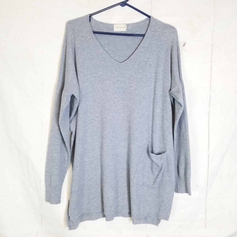 Dreamers Gray tunic sweater